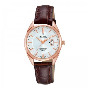 Alba AH7H74X1 Rosegold Brown Leather